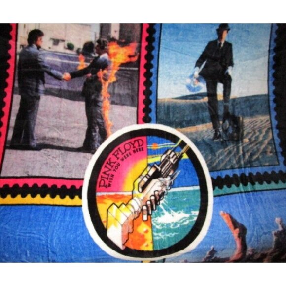 New Wish You Were Here Pink Floyd Plush Throw Gift Blanket Fleece Album Art CD - Picture 2 of 4